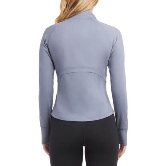 Jockey Ladies' Tulip Hem Yoga Jacket Size Medium Color Fog Grey - Picture 2 of 3